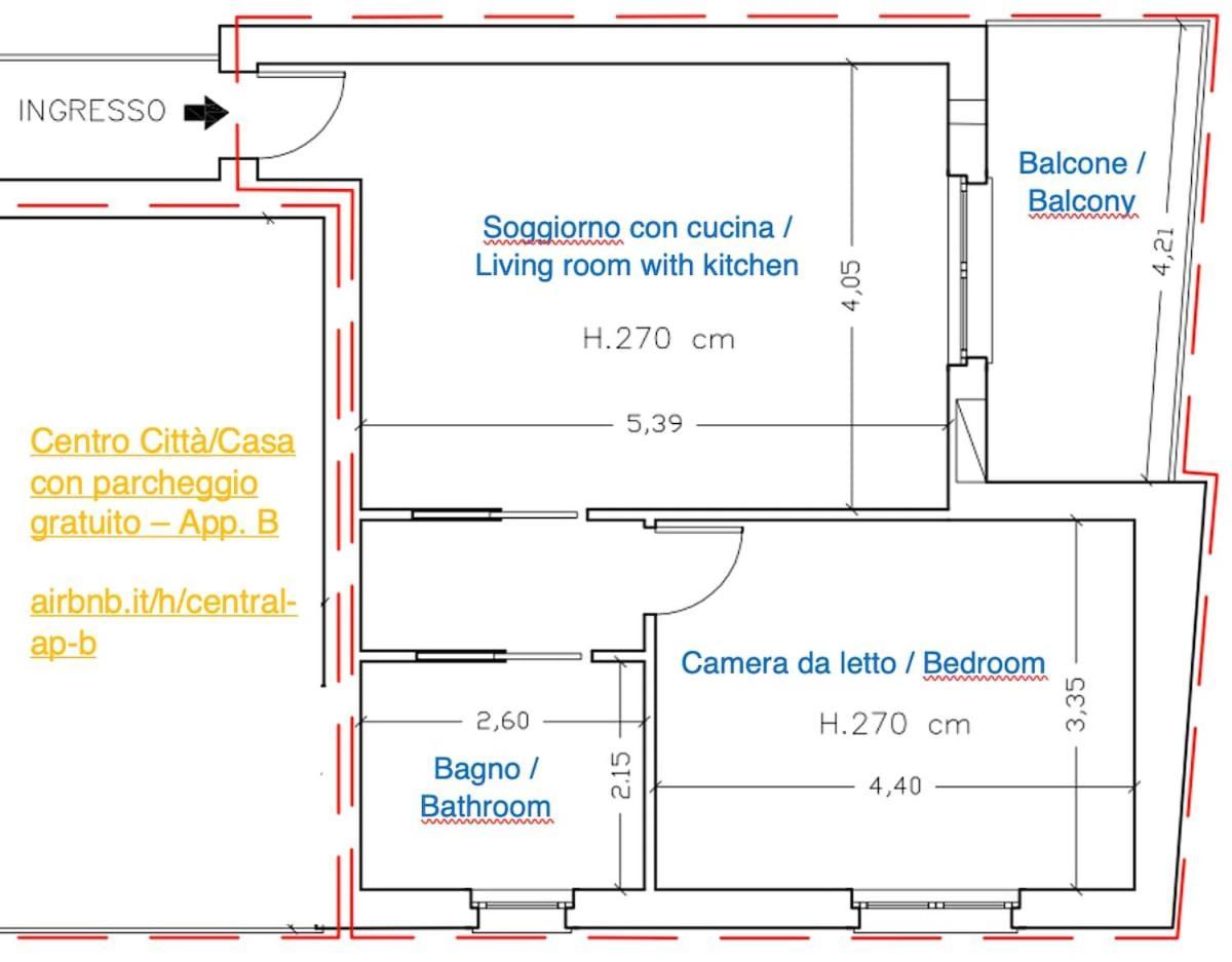 Apartment Center - Modern Flat With Free Parking And Wifi - B